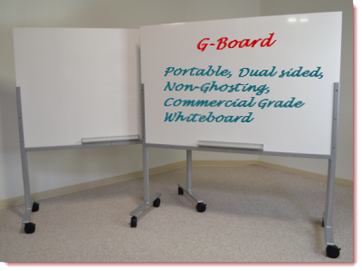 Gee Board - Portable heavy duty dual sided white board